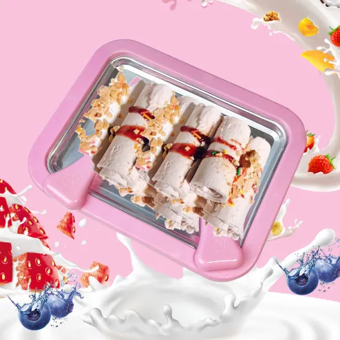 JoyMech Instant Ice Cream Maker Ideal for Making Soft Serve Ice Cream Slushies Frozen Yogurt Sorbet Gelato Rolled Ice Cream