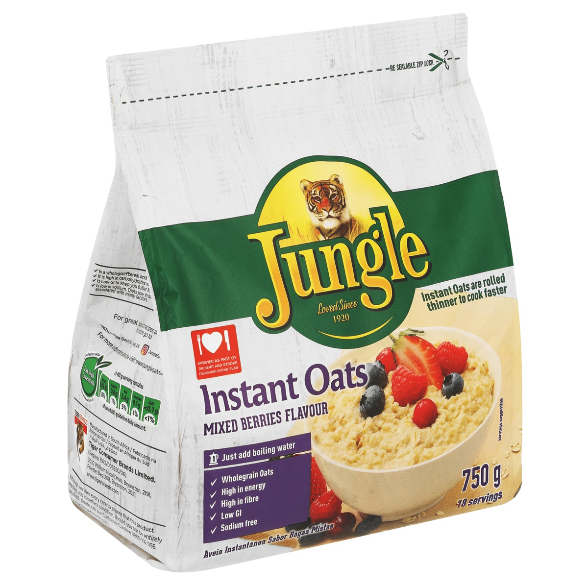Jungle MIxed Berry Instant 750g