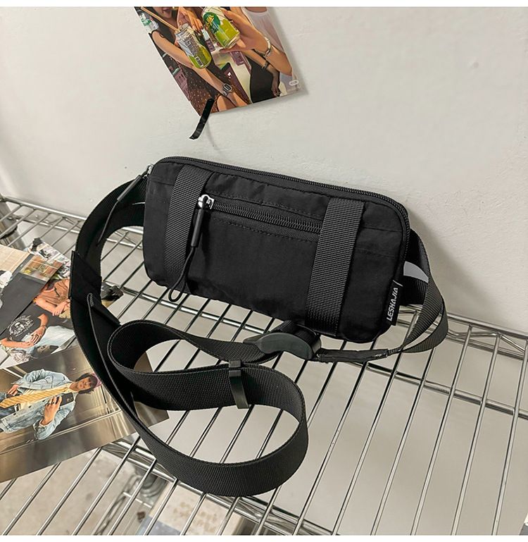 Mini Running Waist Bag Trendy Unisex Crossbody Sling Bag Casual Sports Chest Bag Lightweight Single Shoulder Phone Small Backpack for Men Women Daily Jogging Outdoor Travel