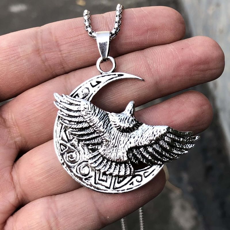 Eagle Soaring Pendant Necklace Titanium steel chain 60cm CRRSHOP free shipping Holiday gifts