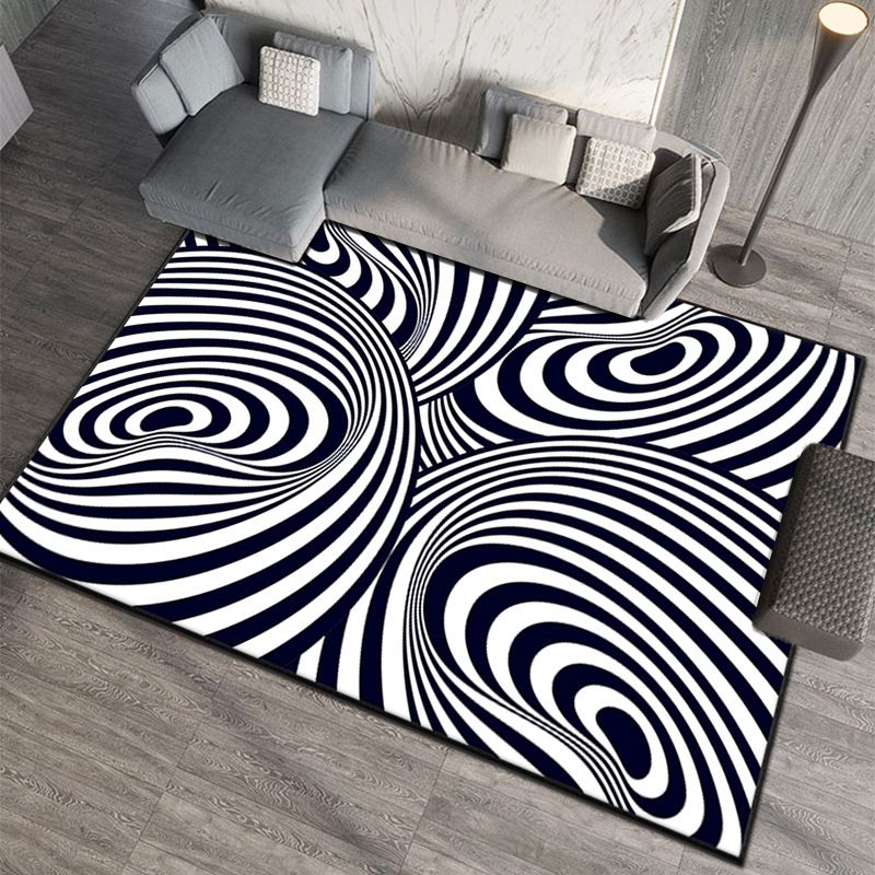 3D visual living room carpet, three-dimensional illusion dizziness sofa coffee table floor mat, dirt resistant non slip carpet bedside carpet 60*90cm,50*80cm,40*60cm