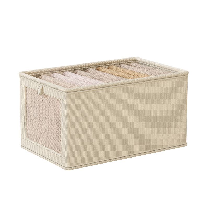 Oxford Cloth Window Visible Clothing with Lid Storage Box Household Clothing Fabric Storage Box Large Organizing Artifact Box Home Storage Organization Baskets Bins Containers Lidded Storage Bins