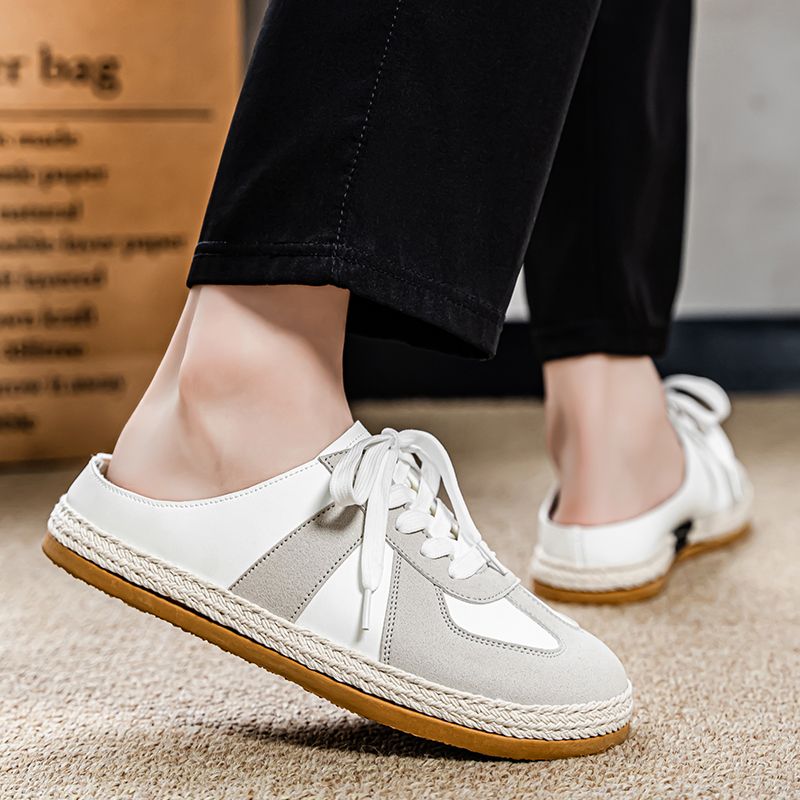 Youth Men Breathable Leather Shoes Man Fashion Casual Flats Loafers Male Leisure Daily Slip On Footwears For Black