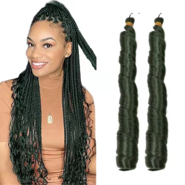 Women Curly Wavy Wigs Full Brazilian Lace Density Raw Synthetic Hair 22 inches 
