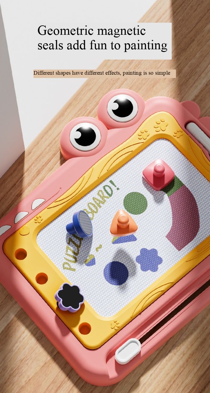 Children’s Colorful Erasable Magnetic Drawing Board, Toddler Graffiti Writing Board, Home Kindergarten Baby Handwriting Toy, Safe Non-Toxic Magnetic Doodle Board for Boys