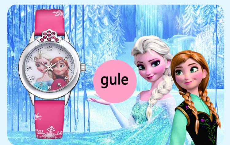 Waterproof Children's Cartoon Watches Snow White Spiderman Silicone Watch Kids Fashion Watch Frozen