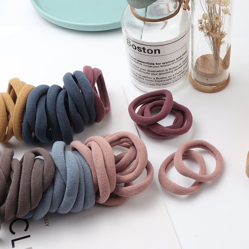 ZHUJIE-001 50Pcs Girls Nylon Rubber Bands Elastic Hair Bands Hair Accessories Children Ponytail Holder Headband Kids Ornaments Gift
