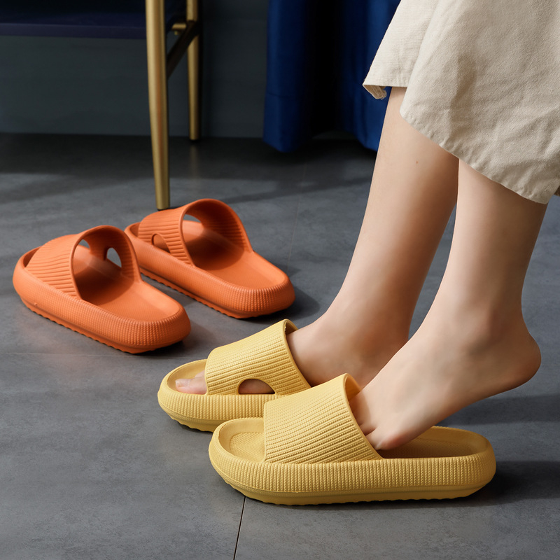 LTX-2071 Women Thick Bottom Slippers Platform Bathroom Slides Non Slip Shoes Lady Men Mule Shoes Flip Flops Sandals