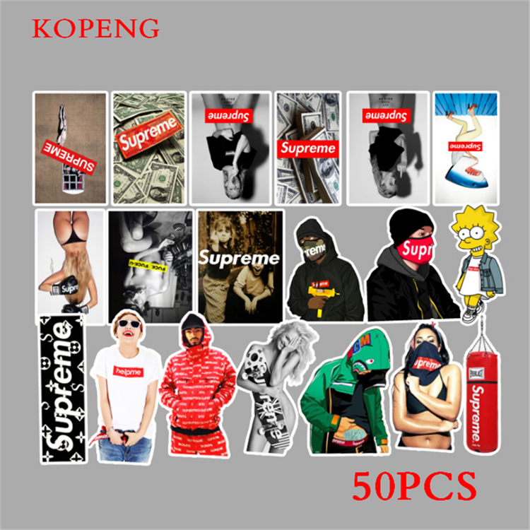 Phone Stickers Toy 50PCS Bags  Cartoon Graffiti Stickers Suitcase Laptop Skateboard Motorcycle