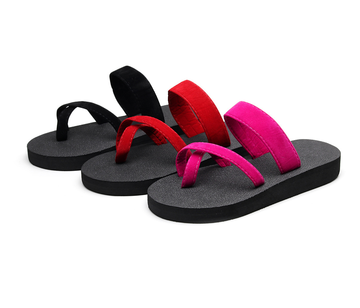 810 Women's Summer Casual Slippers Beach Clip Flip Flops Casual Flat Beach Shoes