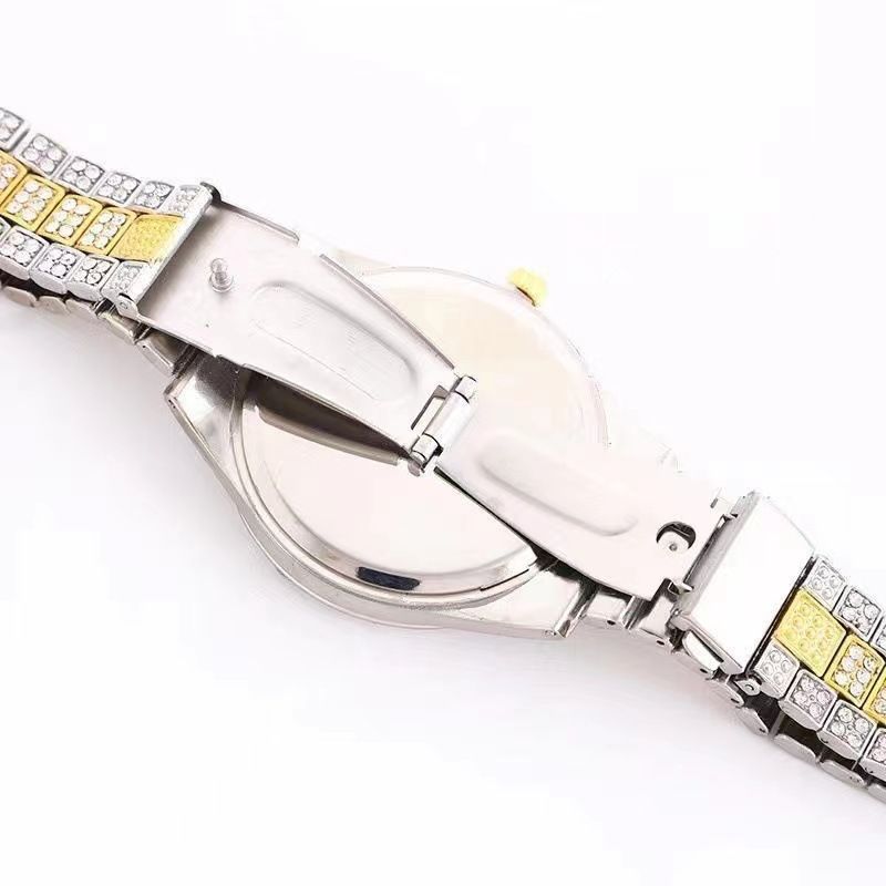 Large dial watch men's watch Roman scale steel strip men's watch Starry Sky business leisure calendar quartz watch