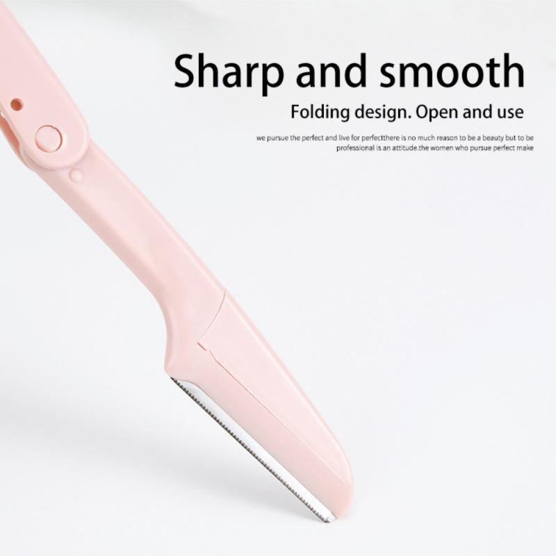 3Pcs Eyebrow Trimmer Portable Face Razor Foldable Eye Brow Epilation Hair Removal Cutters Safety Razor Woman Makeup Tools