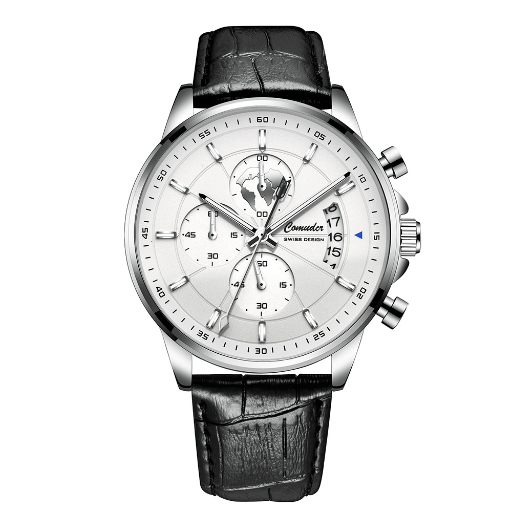 209 Leather Men's Fashion Quartz Watch Leisure Business Men's Calendar Luxury Watch