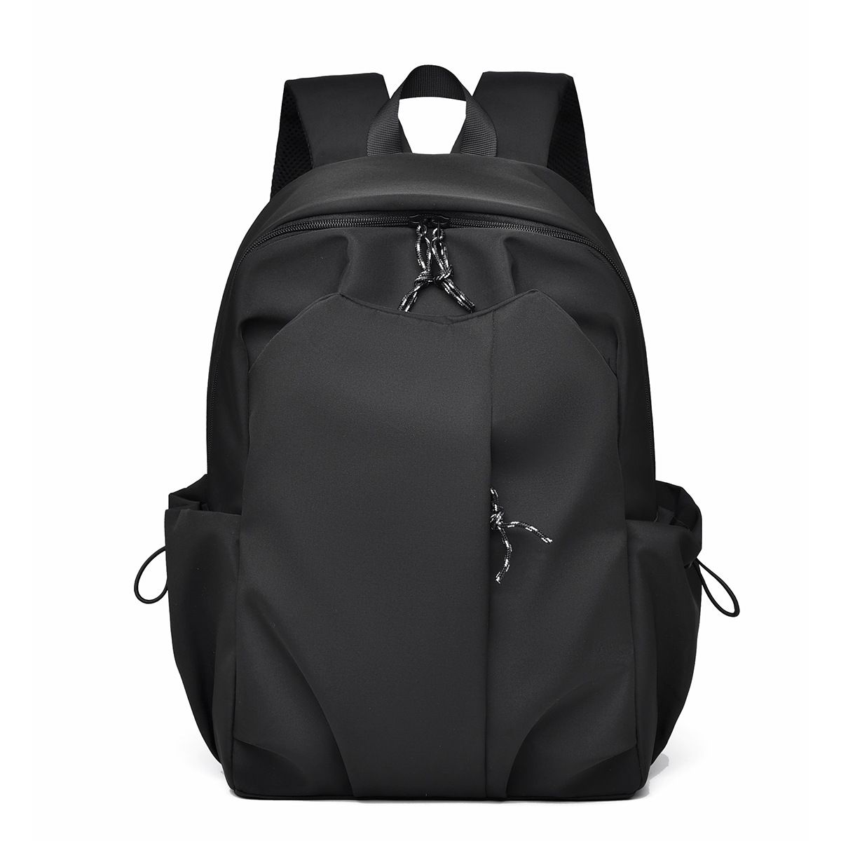Solid color simple backpack with large capacity 16 "computer bag shoulder 2024 new ins student backpack，Oxford cloth,Large capacity