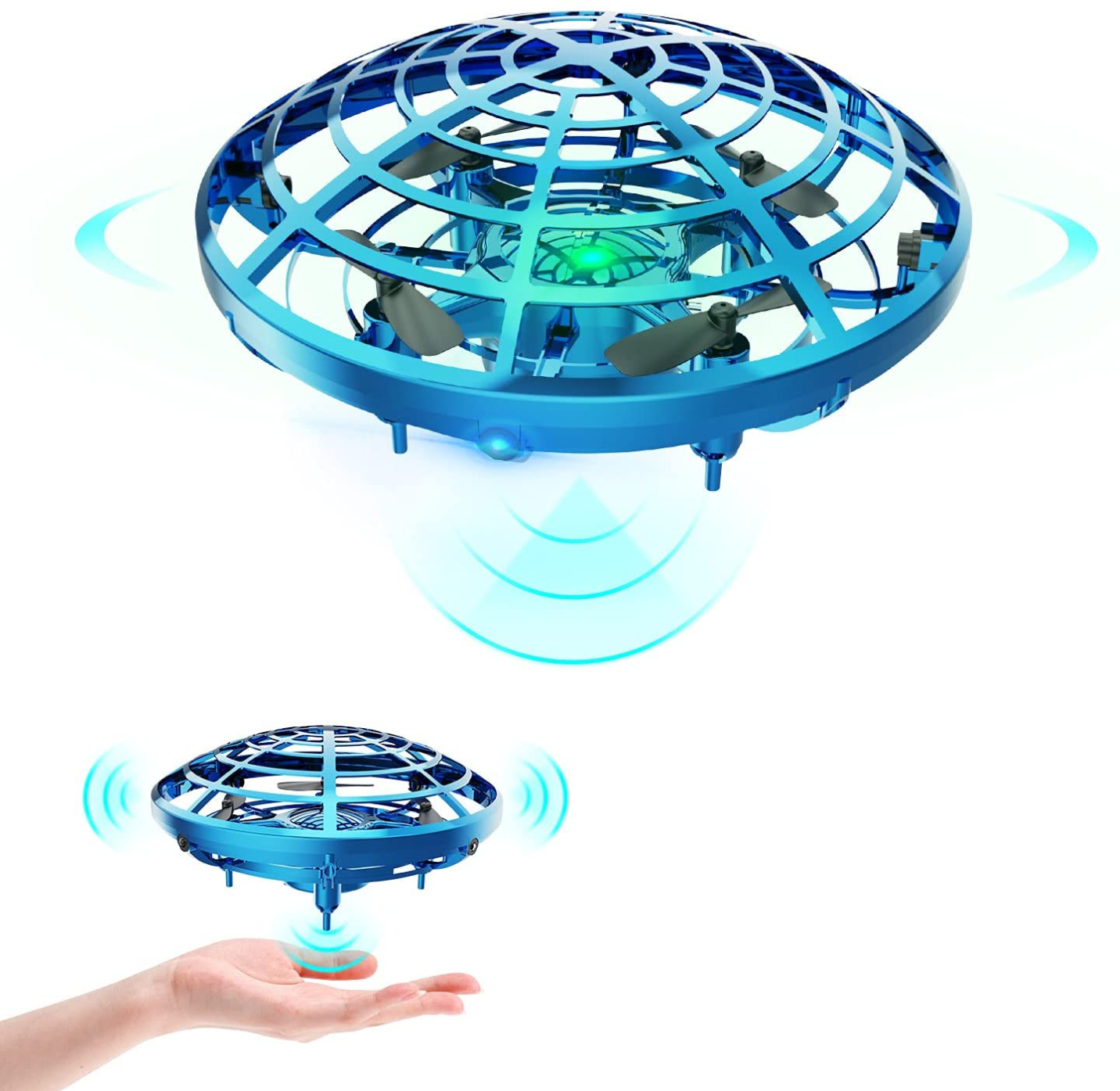 Tospin RC Flying Toys flying ball ufo Hand Controlled Drone with LED Light Induction Remote Control for Kids Boys Girls Birthday Gift