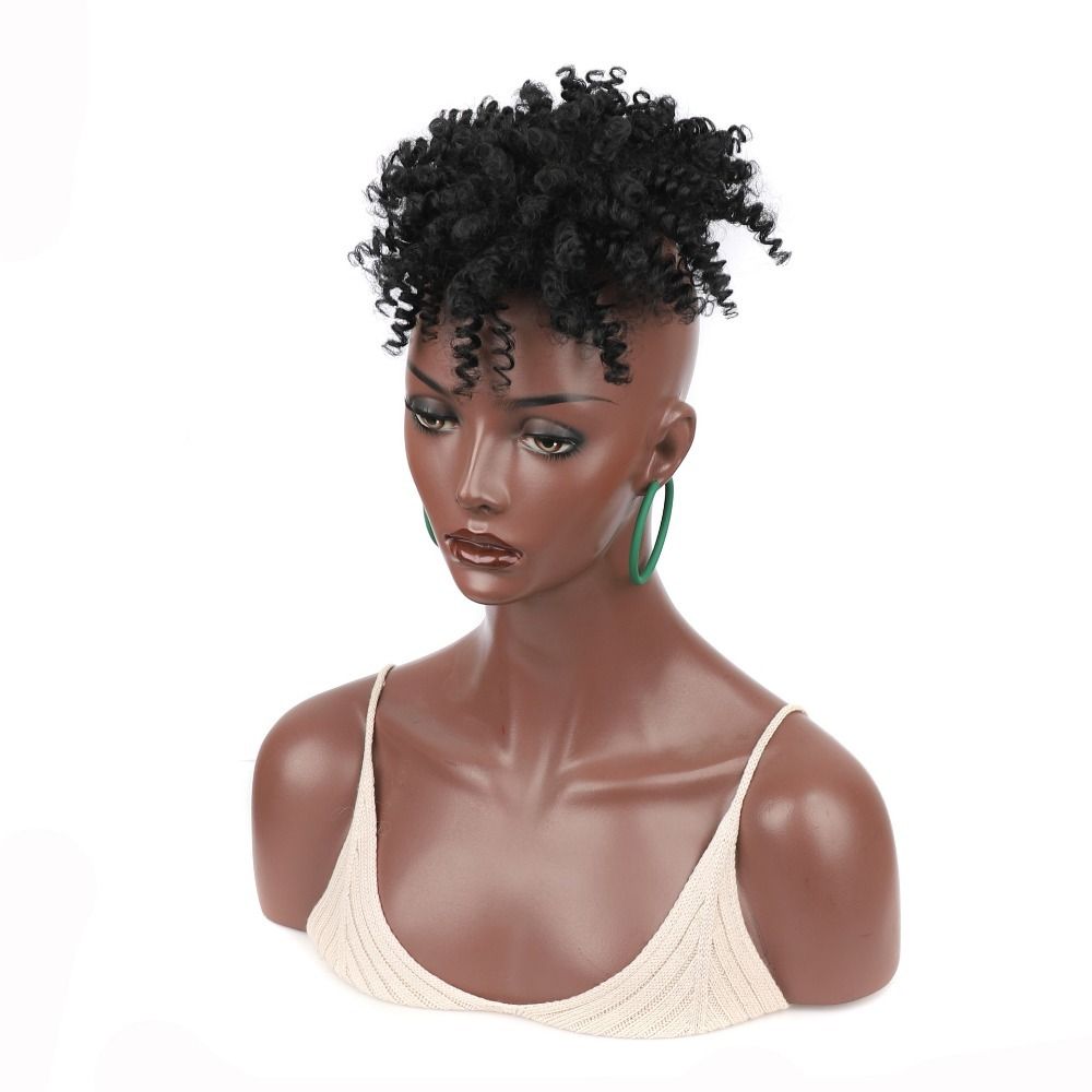 TopKiss Voluminous Curly Wig for Women - Low Temperature Fiber Fake Hair Extension Piece Local