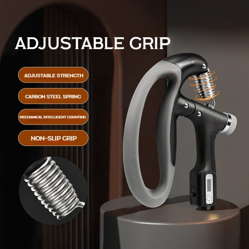 QC056 10-100Kg Adjustable Heavy Gripper Fitness Hand Exerciser Grip Wrist Training Increase Strength Spring Finger Pinch Expander Tool
