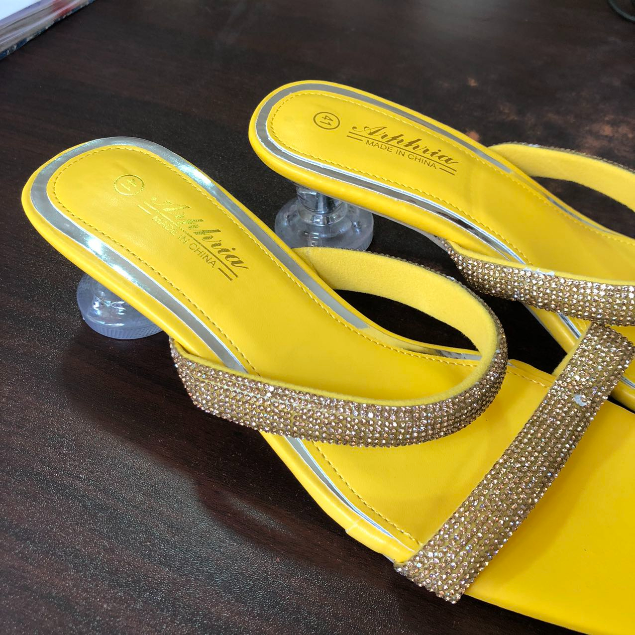 Fashion Women's Shoes High Heels Crystal Strap Sandals European and American Fashion Women's Shoes