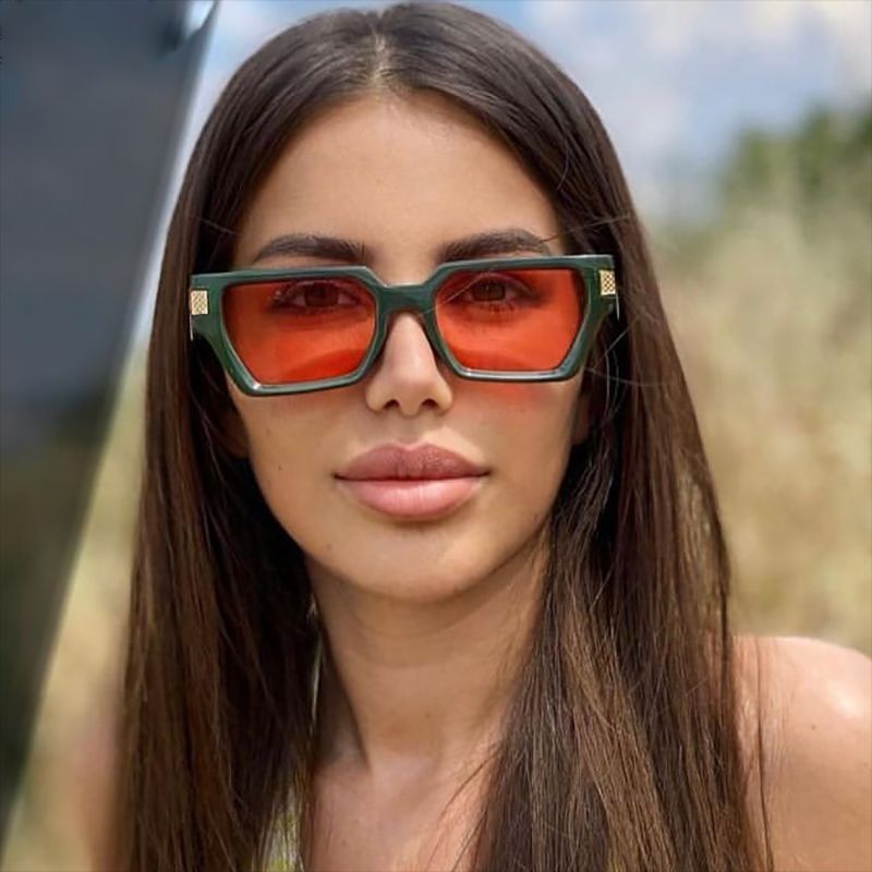 88924 Women's Autumn New Vintage Small Frame Square Sunglasses UV Blocking Sunglasses