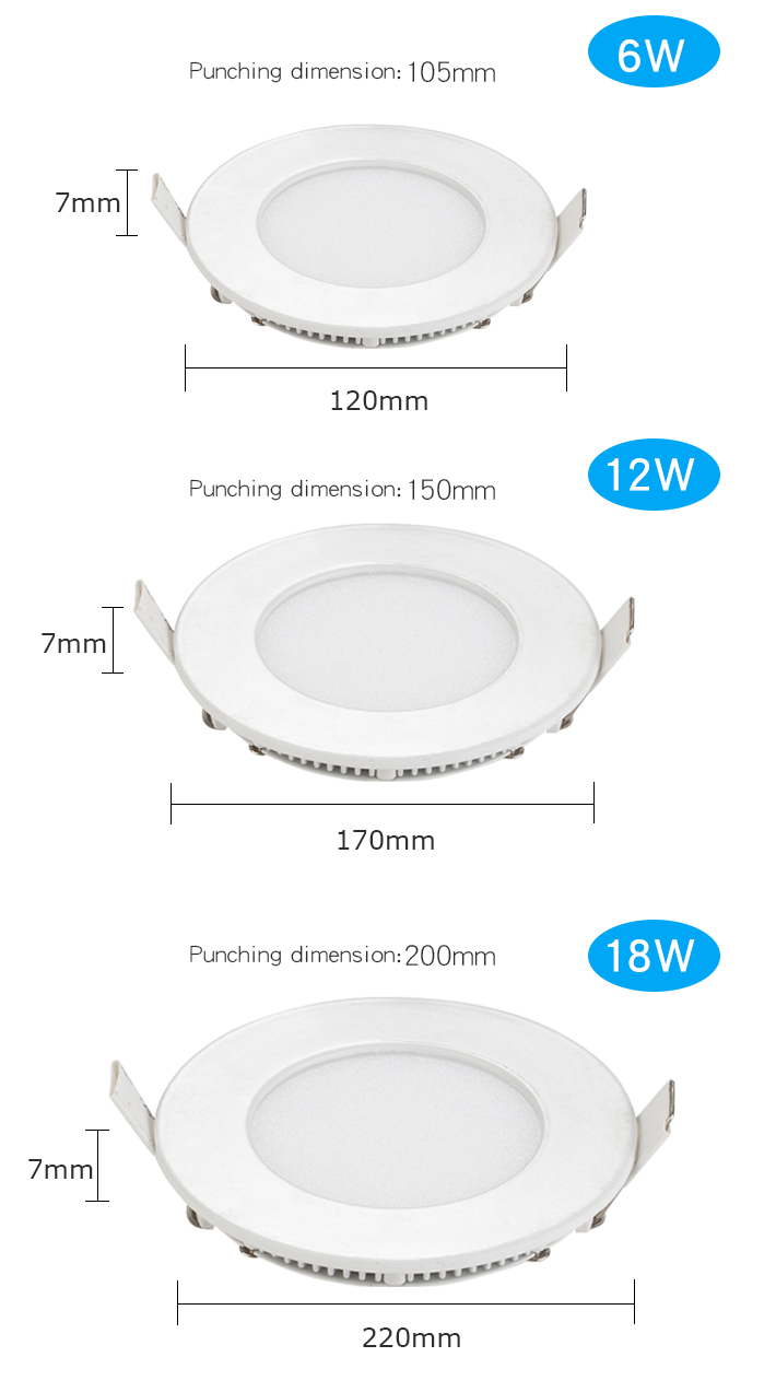 LED Recessed panel Light