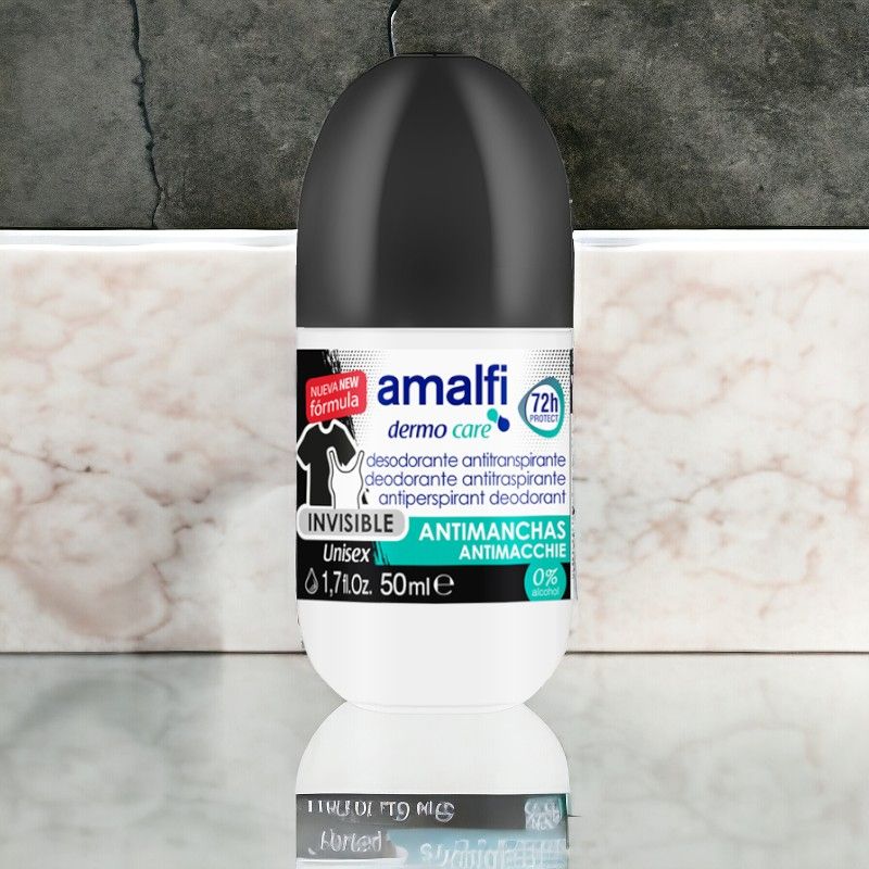 Amalfi Anti-white marks deodorant roll-on unisex 72hrs - 50ml