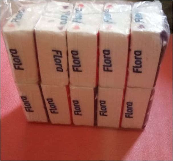 10PCS ULTRA SOFT FLORA FACIAL TISSUES 