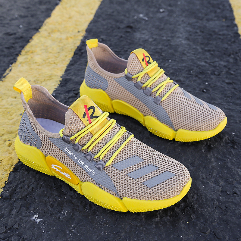 F100 Fashion Men Shoes Quality Soft Breathable Casual Shoes Soft High Top Sneakers