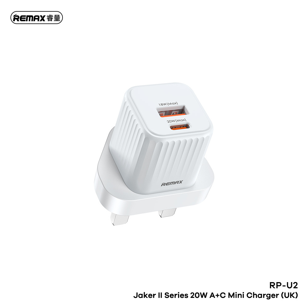 REMAX Jaker II Series 20W A+C Mini Charger UK RP-U2