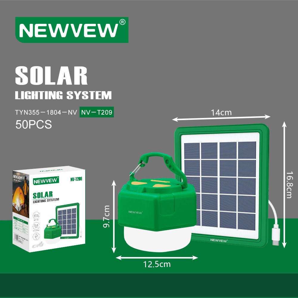 NEWVEW foreign trade 30W Afri*can outdoor camping bulb lighting system solar lantern Solar Light