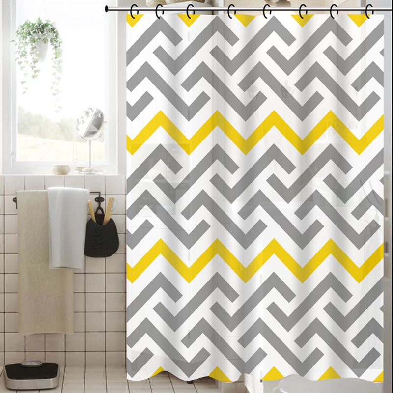 PEVA printed shower curtain environmentally friendly material bathroom shower insulation curtain CRRSHOP Gift shower curtain ring large size 180*180cm