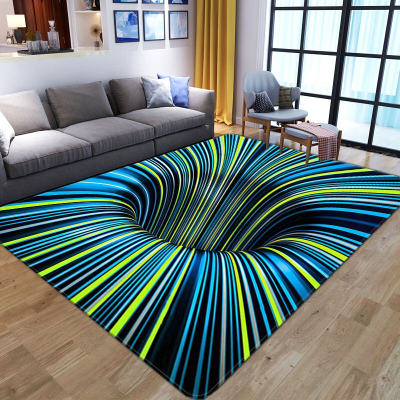 3D visual vortex carpet, creative design, three-dimensional floor mat CRRSHOP home decor free shipping