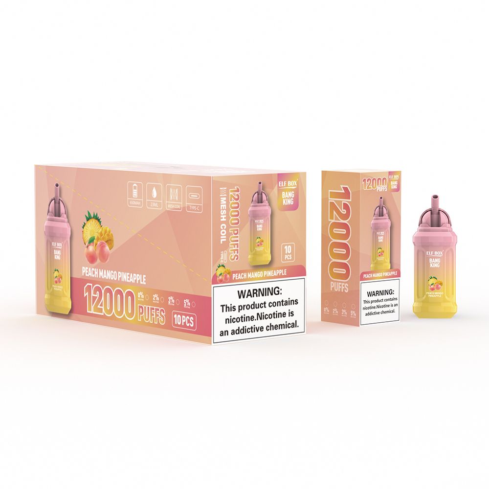Randm Tornado Hot Selling ELF BOX BK 12000 PUFFS Elf Box 14000puffs with 10 Flavors 25ml Liquid Ecig Disposable Vape Pen