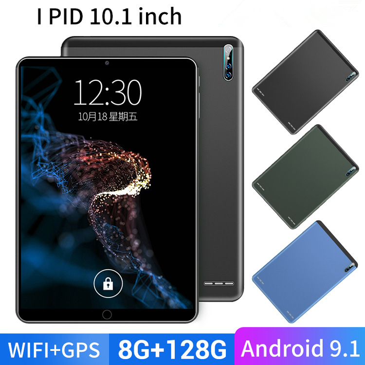 J10W New 10 Inch Tablet Pc Octa Core 8GB+128GB Android 8.1 Google Play Dual SIM Phone Call Bluetooth WiFi Smart Android Tablet