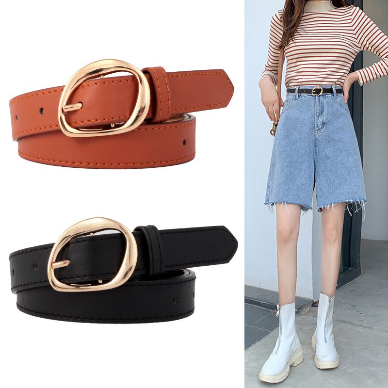 Women's new pin buckle decoration niche Korean version fashion slimming belt 1640