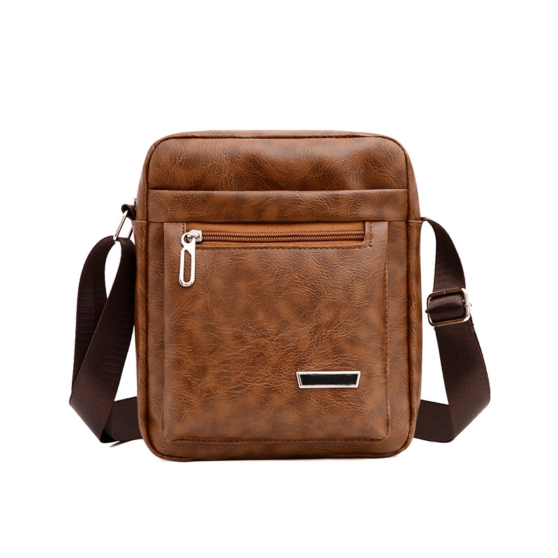 Men's Shoulder Bag] Korean Version Of The New Large-Capacity PU Leather Men's Shoulder Bag men's Messenger Bag