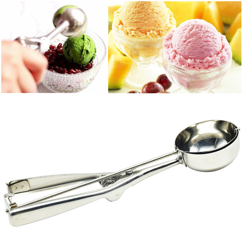 XG1241 Ice Cream Scoop with Trigger, 18/8 Stainless Steel Cookie Scoops for Baking
