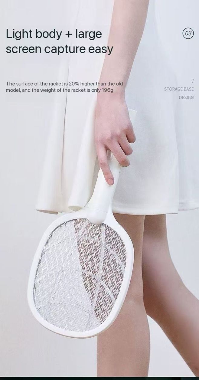 (Strong UV Mosquito Attracting Electric Swatter - Long Battery Life, Handheld & Standing)Mosquito Swatter