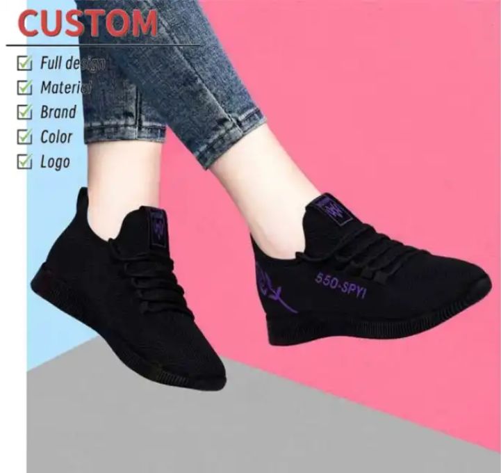 New Sports Ladies Breathable Upper Casual Outdoor Shoes Autumn Fashion Flats Non-slip Chunky Sneakers Women