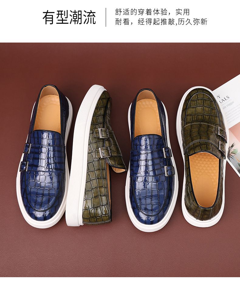 Men's summer breathable 2025 new style casual one-step loafers, men's business formal leather shoes