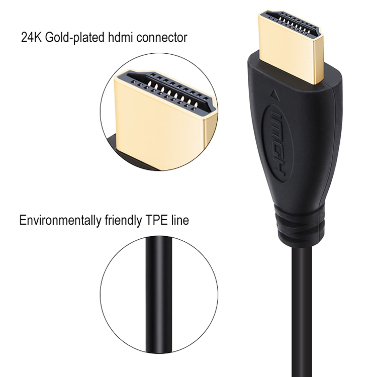 3M High Speed HDMI cable video cables 1.4 1080P 3D gold plated Cable for HDTV XBOX PS3