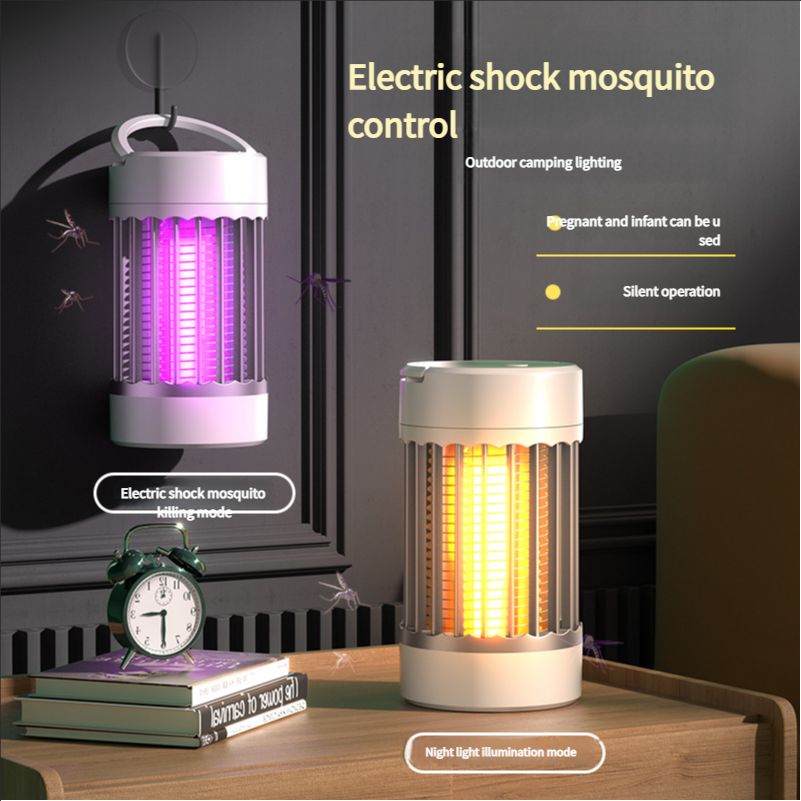 Mosquito killing lamp indoor and outdoor USB electric shock purple light catalyst mosquito repellent mosquito trap night light