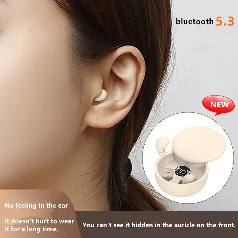 New SK26 Headset sliding wireless Bluetooth 5.4 earphones TWS ultra small super mini sleep invisible Headphones in ear earplugs