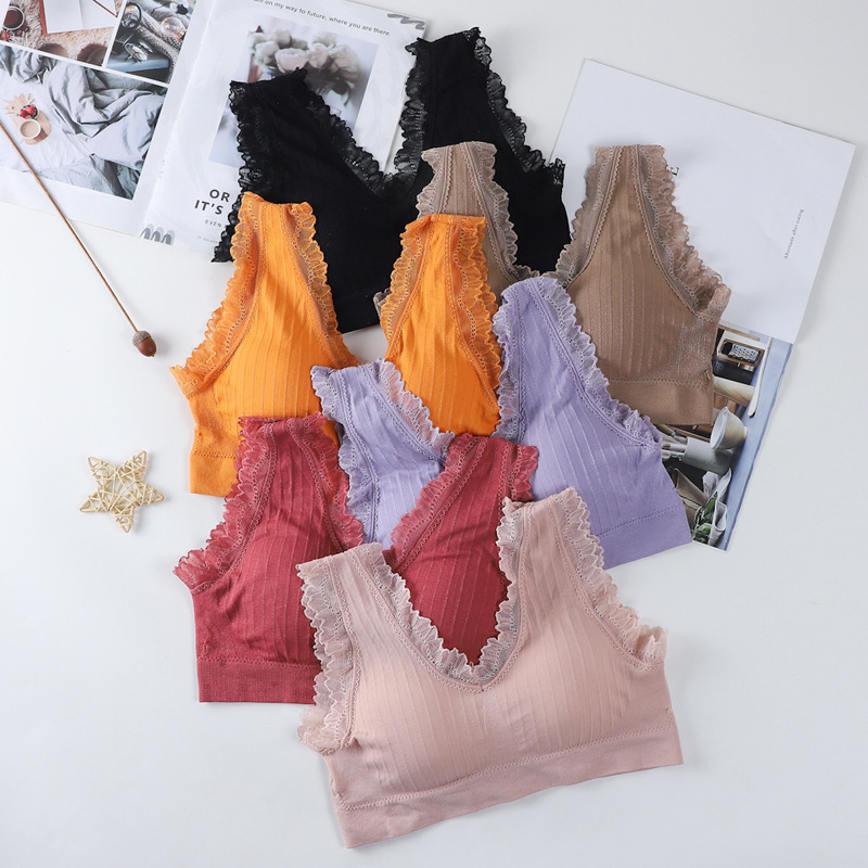 811 Seamless Comfortable Breathable lace Bra Beauty Back Gym Bra Wear Women Comfortable Bra