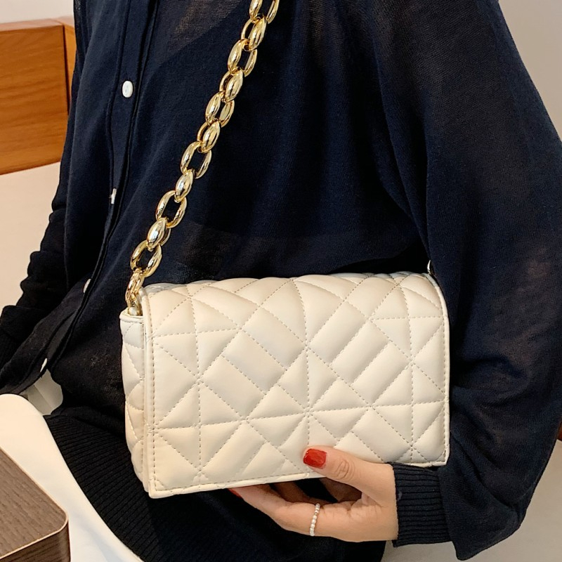 dy7702 Women's Shoulder Bags  Thick Chain Quilted Shoulder Purses And Handbag Women Clutch Bags Ladies Hand Bag