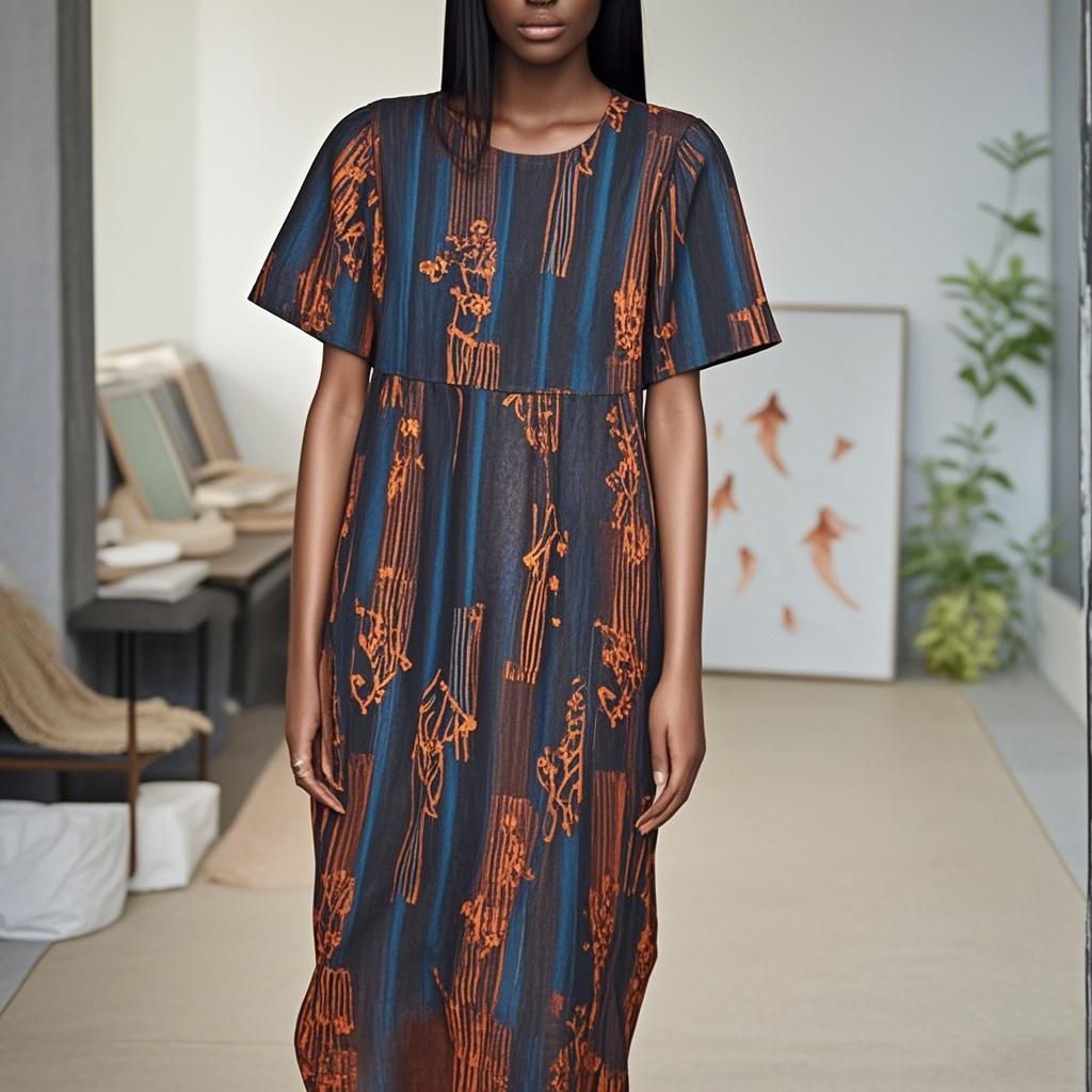 92% Silk Women Dress- Custom Digital Printing Women Dress
