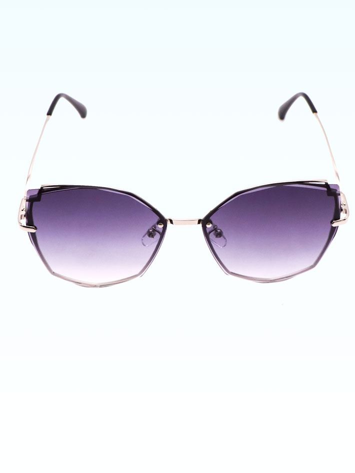 431 Large Frame Metal Irregular Ladies Polarized Color Fashion Sunglasses UV400 Street Shot Shades for Women Men Eyeglasses