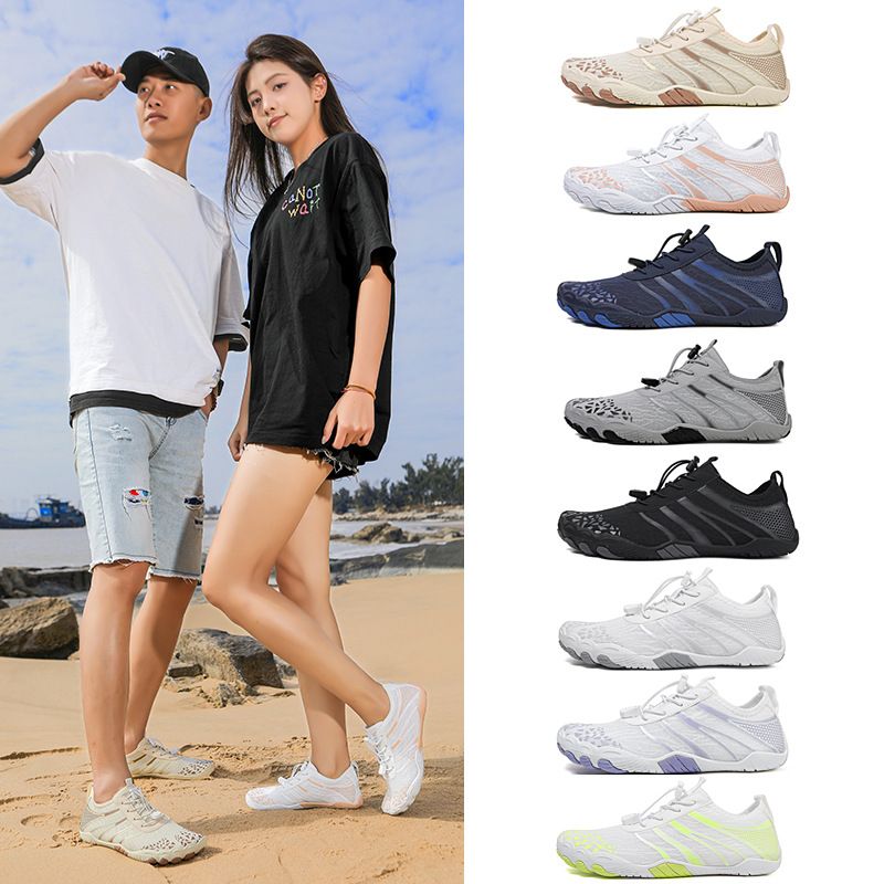New Unisex Barefoot Water Shoes, Quick Dry Anti Slip Outdoor Beach Shoes, Lightweight Breathable Swimming Diving Surfing Footwear, Portable Fitness Hiking Walking Casual Water Sports Shoes