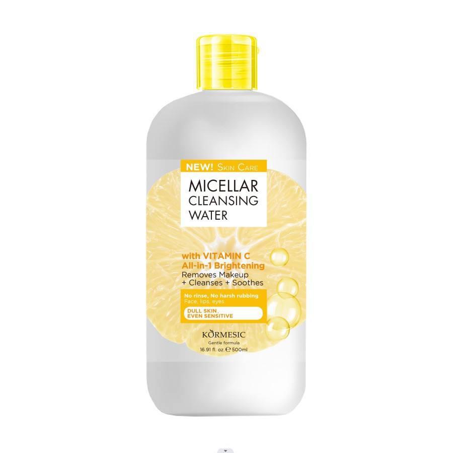 KORMESIC Cleansing Moisturizing Brightening Makeup Remover micellar Water