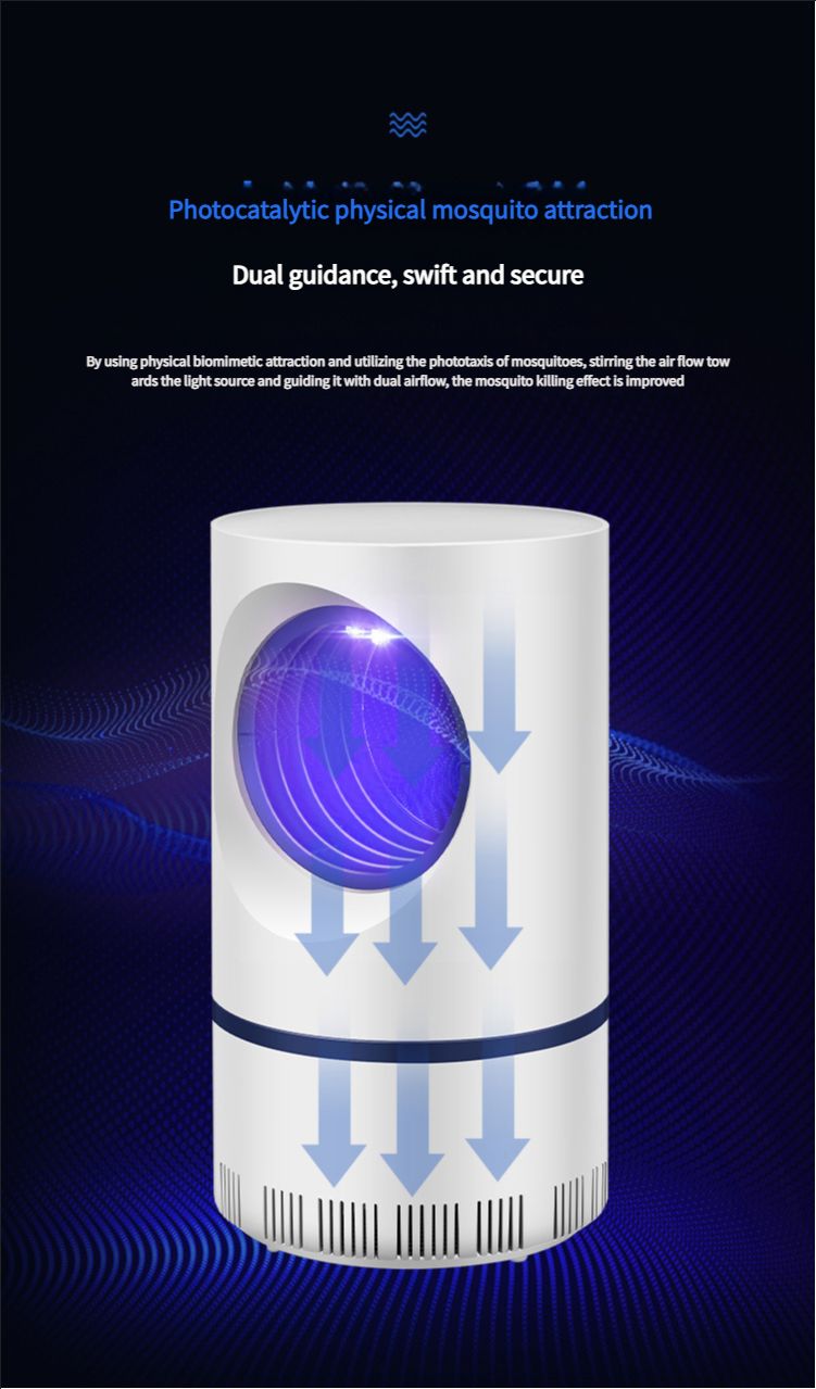 Photocatalyst Small Sky Eye Mosquito Repellent USB Pregnant Blue Light LED Inhalation Mosquito Repellent