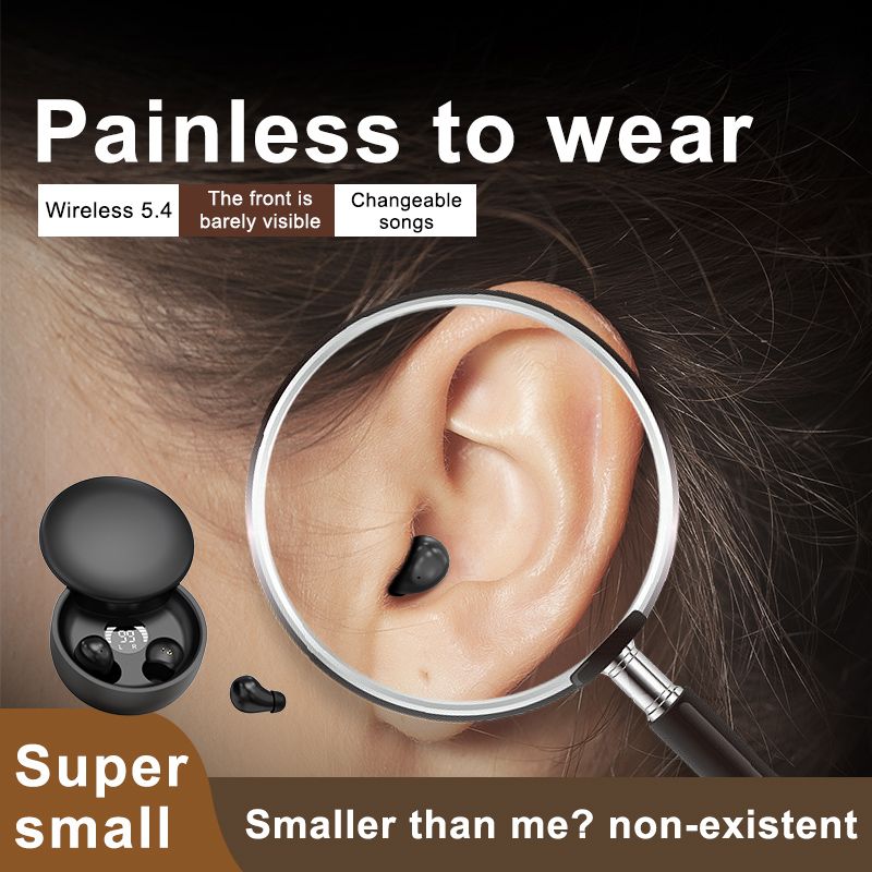 New SK26 Headset sliding wireless Bluetooth 5.4 earphones TWS ultra small super mini sleep invisible Headphones in ear earplugs